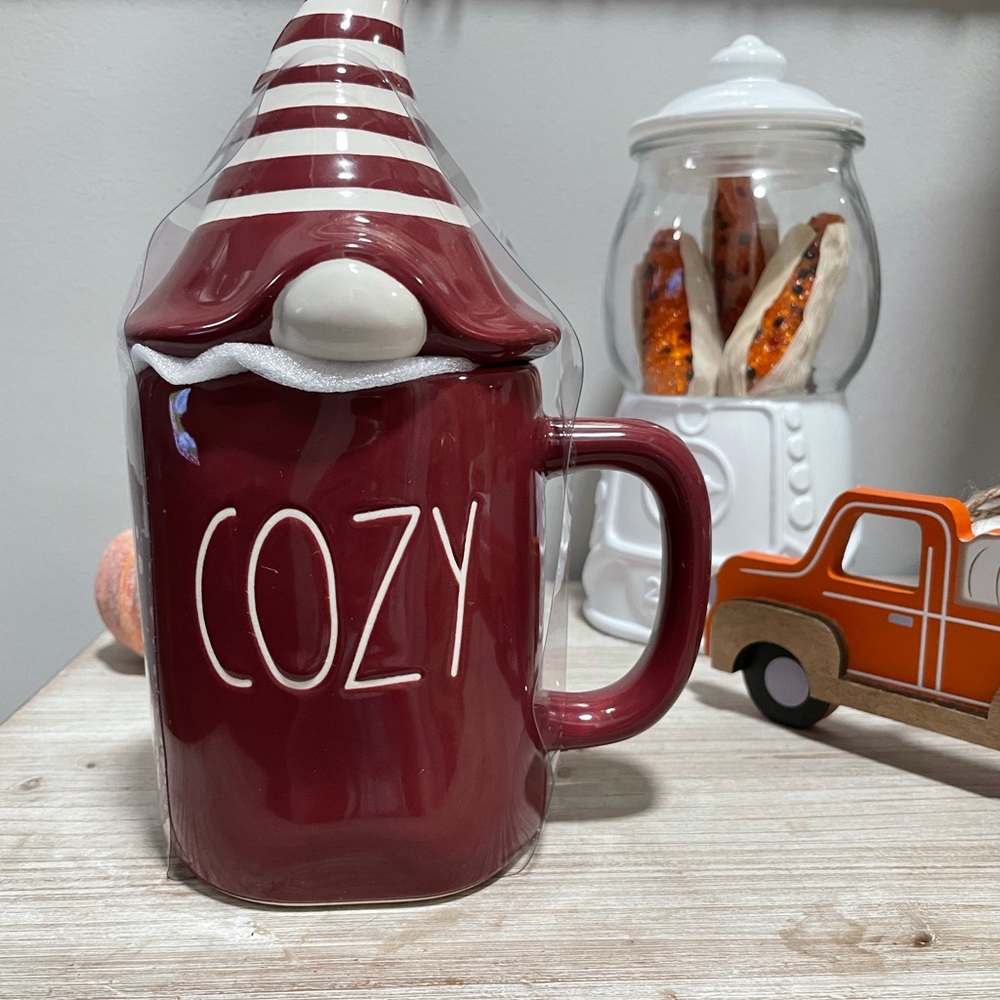 Rae Dunn Cozy Mug with Topper